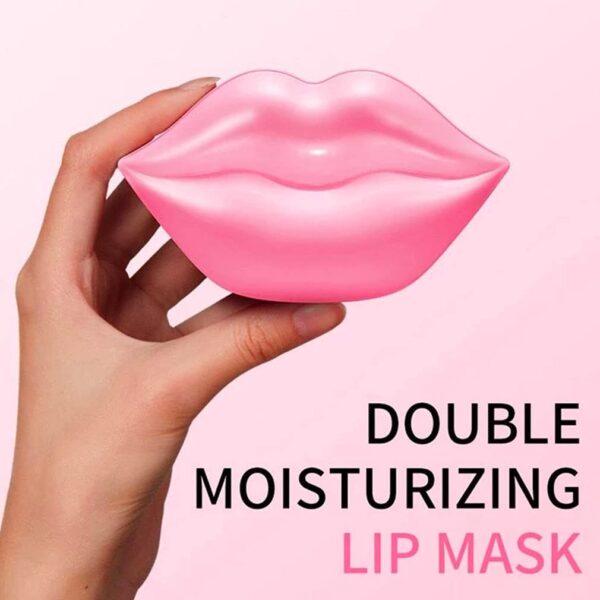 20Pcs Moisturizing/Plumping Lip Mask, Restores Moisture Mask for Dry Lips and Lines Overnight Care, Gel Treatment Masks ​ (Pink) - Image 4