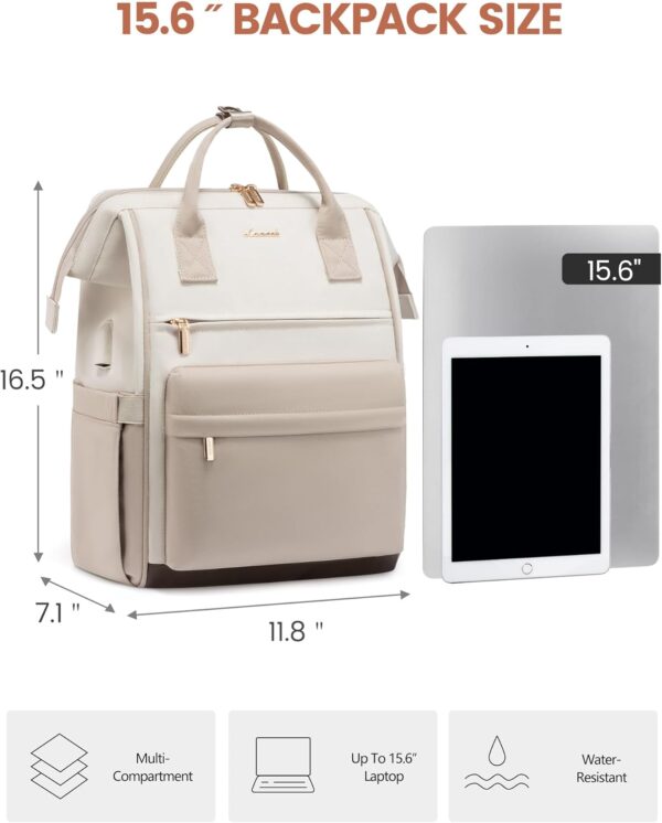 LOVEVOOK Laptop Backpack for Women Men 15.6 Inch - Image 7