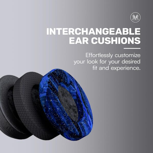 Raycon Fitness Headphones - Wireless Over-Ear-Headphones with 45 Hours of Battery, Active Noise Cancellation, Awareness Mode, 3 Quick Swap Ear Cushions, IPX4 Water Resistance (Black) - Image 4