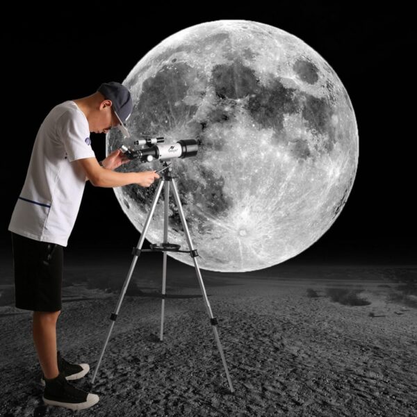 Gskyer Telescope, 70mm Aperture 400mm AZ Mount Astronomical Refracting Telescope for Kids Beginners - Travel Telescope with Carry Bag, Phone Adapter and Wireless Remote. - Image 3