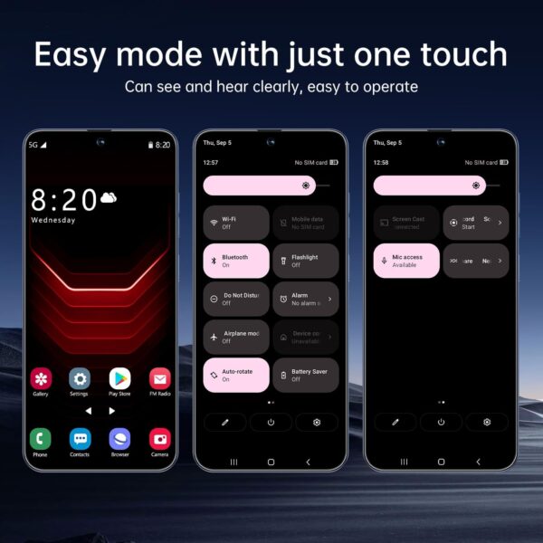 16PROMAX Unlocked Phone | 16+512GB Smartphone | Cell Phone Android 14.0 | Long Battery Life 7000mAh | 6.99" HD Display | 68+108MP Zoom Camera | with Dual SIM | Fingerprint Lock | Face ID (Pink) - Image 2