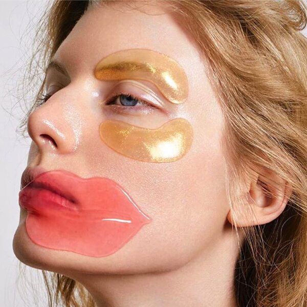 20Pcs Moisturizing/Plumping Lip Mask, Restores Moisture Mask for Dry Lips and Lines Overnight Care, Gel Treatment Masks ​ (Pink) - Image 5