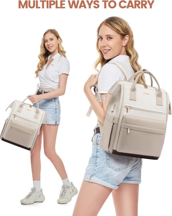 LOVEVOOK Laptop Backpack for Women Men 15.6 Inch - Image 4