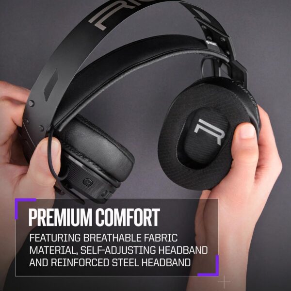 RIG 900 MAX HX Universal Dual Wireless Gaming Headset 2.4GHz/Bluetooth for Xbox, PlayStation, Nintendo Switch, PC, Android, iPhone - Charging Base - 60 Hours Battery - Dolby Atmos 3D Audio - Image 3