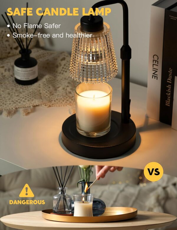 Candle Warmer Lamp with Timer Dimmable, Birthday Gifts for Women Mom, House Warming Gifts New Home Decor, Wax Melt Warmer for Jar Candles with 2 Bulbs - Image 8