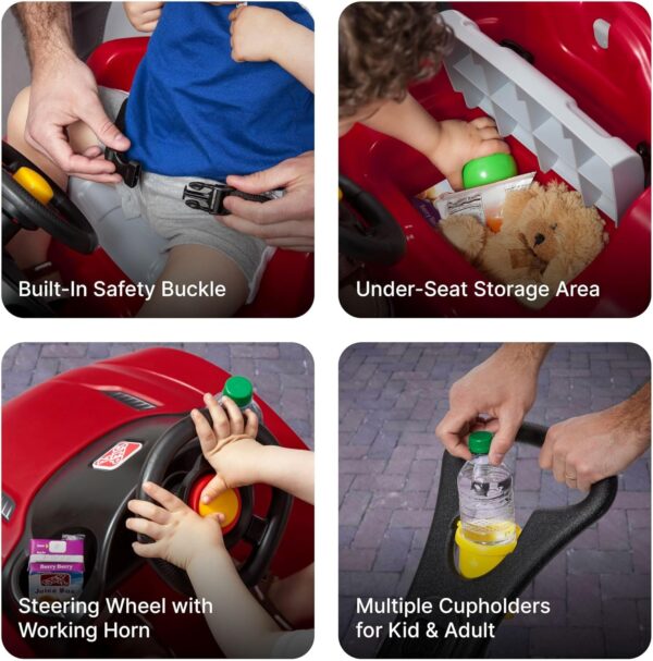 Step2 Whisper Ride Cruiser Red Kids Push Car - Image 4