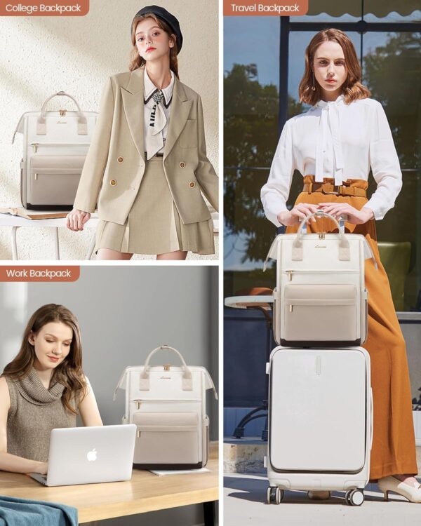 LOVEVOOK Laptop Backpack for Women Men 15.6 Inch - Image 5