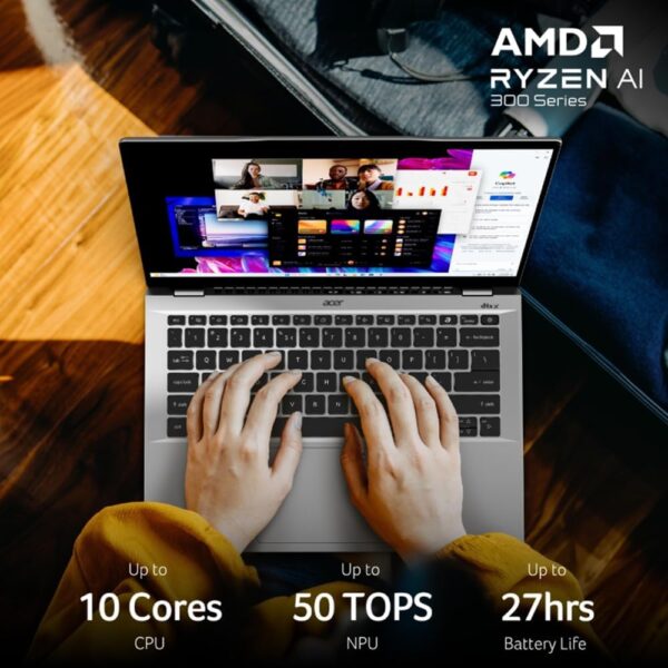 Acer Swift 14 AI Copilot+ PC | 14" WUXGA 16:10 Touch Display | AMD Ryzen AI 9 365 10-Core (Up to 5.0GHz & Up to 73 Tops) | AMD Radeon 880M | 16GB LPDDR5X | 1TB Gen 4 SSD | Wi-Fi 7 | SF14-61T-R49D - Image 17