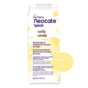 Nutricia Neocate Splash - Ready-to-Feed Hypoallergenic, Amino Acid-Based Toddler and Junior Formula - Vanilla - 8 fl oz (Case of 27)