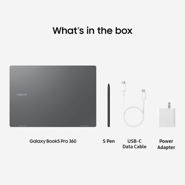 Samsung 16” Galaxy Book5 Pro 360 Copilot+ PC, AI Computer, Intel Core 7 Ultra Processor, 3K AMOLED (2880x1800) Touchscreen, S Pen,120Hz, Dolby Atmos, Student Laptop, Lightweight, All-Day Battery Life - Image 8