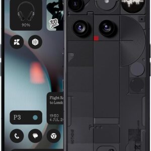 Nothing Phone (3) Cell Phone, 2025 New 5G Unlocked Phones 512GB, Android 15, Snapdragon 8s Gen4, AI Mobile Phones with Four 50MP Cameras & AMOLED Display, 5150mAh, Glyph Interface, Smartphone Black