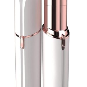 Facial Hair Remover for Women - as Seen on TV Painless Face Shaver - Electric Hair Removal Device for Face Lips Peach Fuzz with Light (White)