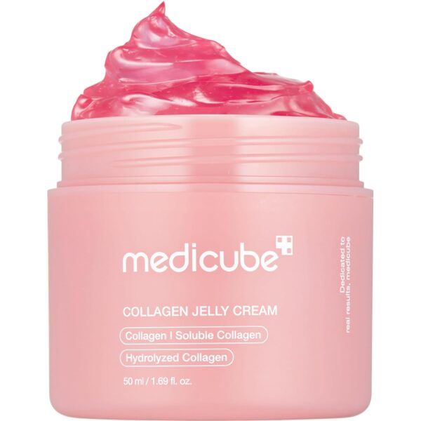 medicube Collagen Jelly Cream- Niacinamide & Freeze-Dried Hydrolyzed Collagen - Boosts skin's barrier hydration and gives 24h Glow & Lifted Look - Korean skincare (1.69 Fl Oz (Pack of 1)) - Image 6