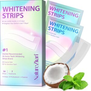 Teeth Whitening Strips,7-Day whitening Strips,Sensitive Teeth Whitener,Enamel Safe for Whiter Teeth,Deep Stains Removal,nstant Teeth Whitening Without The Harm (14pcs)