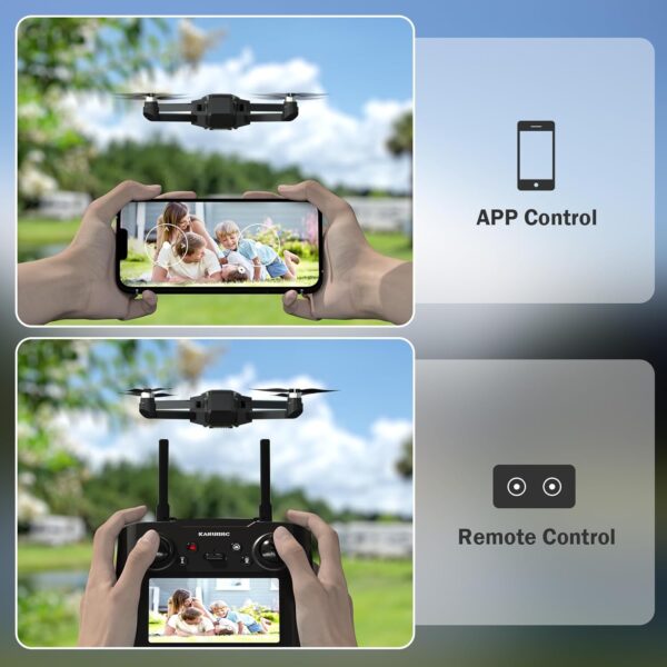 GPS Drone with Camera 4.5" LCD Screen Remote Control, FPV Drones with Professional with Auto Return Follow Me for Adult Beginner, GPS Brushless Drone Long Range Circle Fly,Carrying Case,32G SD Card - Image 3
