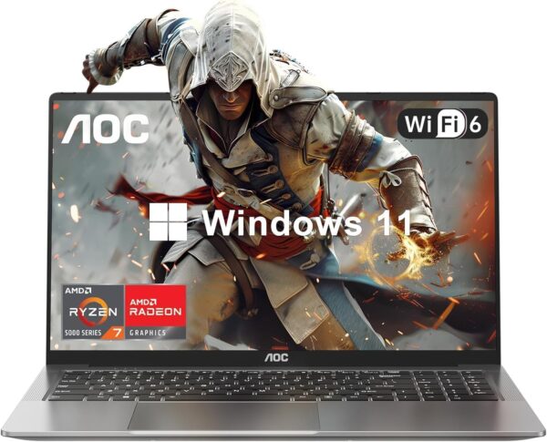 2025 AMD Laptop Computer with Ryzen 7 5700U (8C/16T, Up to 4.3GHz) Ryzen Laptop With Radeon RX Vega 8 Graphics Laptop 16GB RAM 512GB NVMe SSD, Win 11, 16.1 FHD Display, WiFi 6,53Wh Battery,HDMI,Webcam