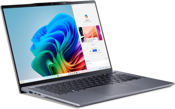 Acer Swift Go 14 AI Copilot+ PC | 14.5" 2.5K 120Hz Display | Unlock AI Experiences | Snapdragon X Plus 8-Core Processor | 16GB RAM | 1TB Gen 4 SSD | Wi-Fi 7 | Windows 11 Home | SFG14-01-X006 - Image 7
