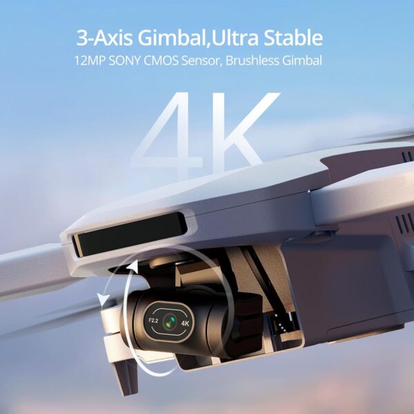 Potensic ATOM 3-Axis Gimbal 4K GPS Drone, Under 249g, 96 Mins Flight, Max 6KM Transmission, Visual Tracking, 4K/30FPS QuickShots, Lightweight for Adults and Beginners, Fly More Combo - Image 8