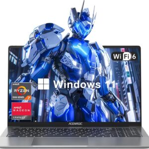 ACEMAGIC 2025 LX15Pro Laptop, Laptop Computer, AMD Ryzen-7 5700U(8C/16T, Up to 4.3GHz), 16GB RAM 512GB NVMe SSD, 15.6" FHD IPS Display, Windows 11 Laptop, WiFi 6 BT5.2, HDMI Type-C, Office/Home Laptop