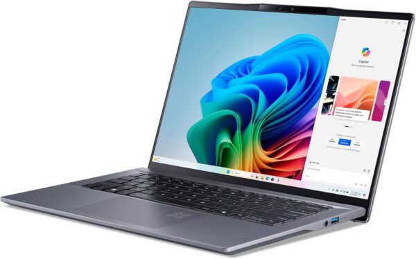 Acer Swift Go 14 AI Copilot+ PC | 14.5" 2.5K 120Hz Display | Unlock AI Experiences | Snapdragon X Plus 8-Core Processor | 16GB RAM | 1TB Gen 4 SSD | Wi-Fi 7 | Windows 11 Home | SFG14-01-X006 - Image 6