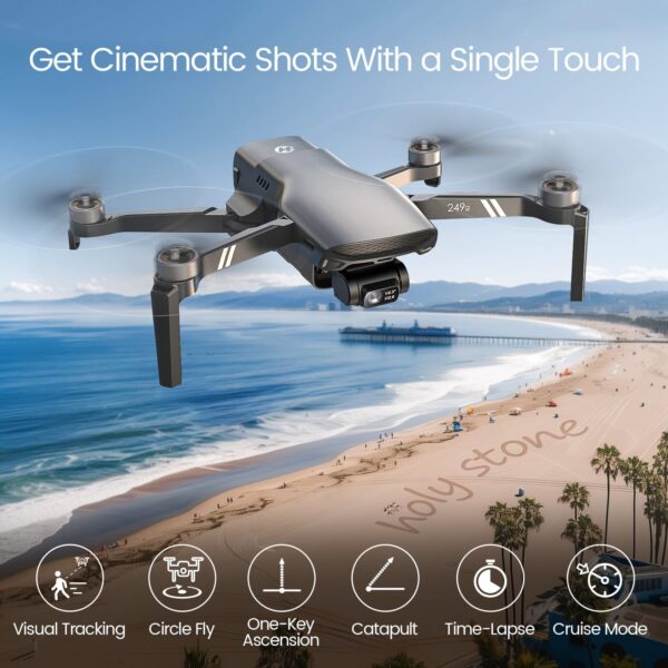 Holy Stone HS900 Drone with Camera for Adults, 3-Axis Gimbal, 8K Photo, 4K/30FPS Video, 20000Ft Transmission, AI Follow Me, Visual Tracking, Smart Return, QuickShots, Beginner-Friendly - Image 5