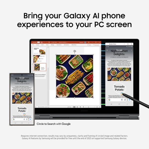 Samsung 16” Galaxy Book5 Pro 360 Copilot+ PC, AI Computer, Intel Core 7 Ultra Processor, 3K AMOLED (2880x1800) Touchscreen, S Pen,120Hz, Dolby Atmos, Student Laptop, Lightweight, All-Day Battery Life - Image 12