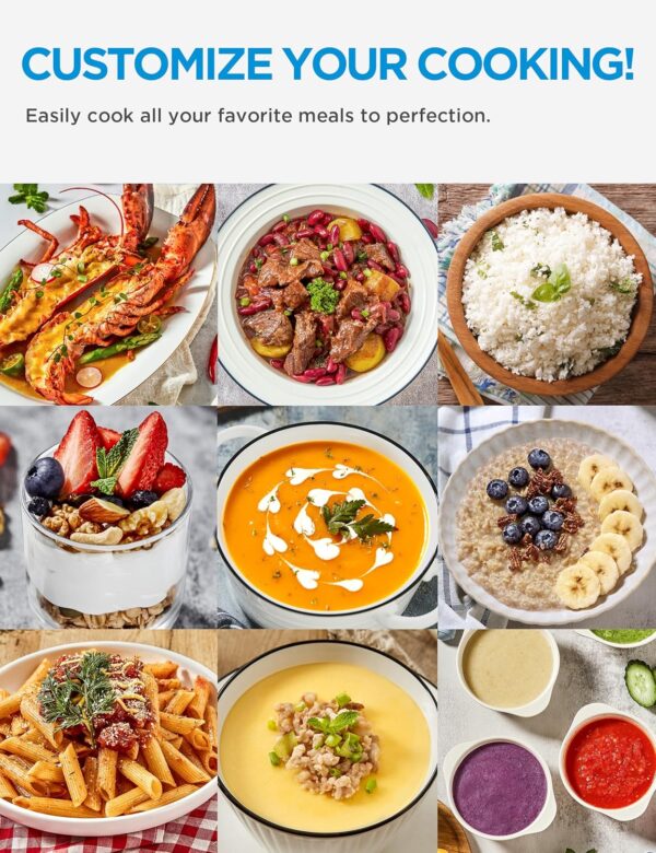 Midea 12-in-1 Electric Pressure Cooker, 8 Quarts, 12 Presets, Multi-Functional Programmable Slow Cooker, Rice Cooker, Steamer, Sauté Pan, Yogurt Maker, and More, Stainless Steel - Image 5