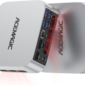 ACEMAGIC M1 Mini PC, Intel Core i9-11900H 32GB DDR4 1TB SSD, Mini Computers (4.9GHz, 8C/16T) PCIe3.0 Type-C/LAN 2.5G/HDMI/DP, 4K Triple Display 11 Pro Mini Desktop PC BT5.2/WiFi6/BT/for Home/Office