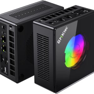 GMKtec Gaming PC, K11 AMD Ryzen 9 8945HS(8C/16T, Up to 5.2GHz), 32GB DDR5 RAM 1TB Mini PC Desktop Computer, Oculink, Dual NIC 2.5GbE LAN, HDMI/DisplayPort/USB4*2
