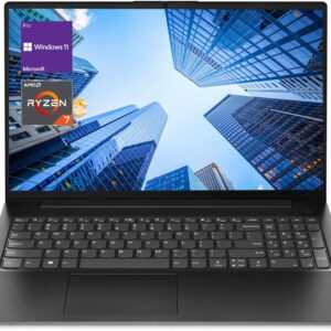 Lenovo V-Series V15 Business Laptop, 15.6" FHD Display, AMD Ryzen 7 7730U, 40GB RAM, 1TB SSD, Numeric Keypad, HDMI, RJ45, Webcam, Wi-Fi, Windows 11 Pro, Black